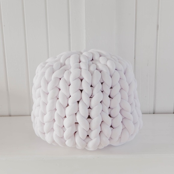 Amazon.com: Poofieotto Round Pouf Ottoman Stuffed 20x12  Pouf/Ottoman